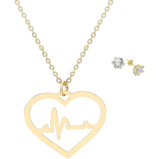 Женские посеребренные серьги подвески в виде сердечного ритма женские