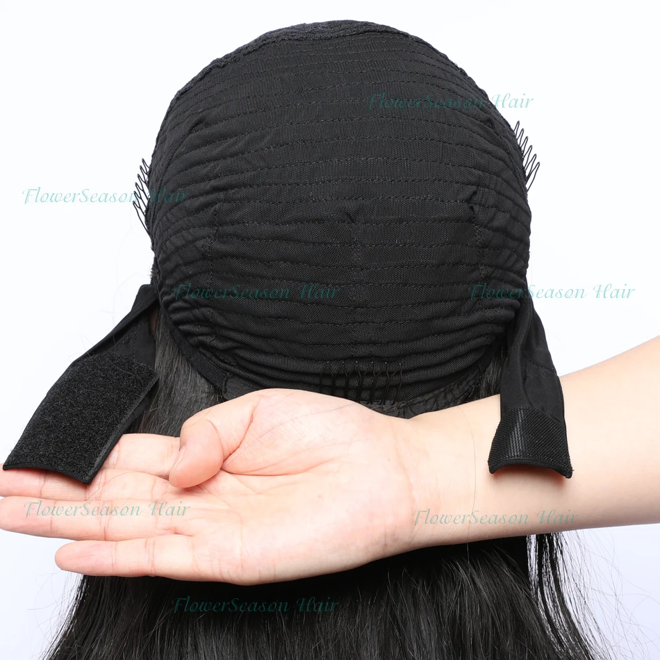 Парик с головной повязкой человеческих волос кудрявый афро машины сделали