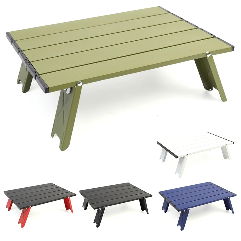 

Outdoor Mini Folding Table Camping Tent Table Camping Portable Coffee Table Home Bed Computer Table Aluminum Table