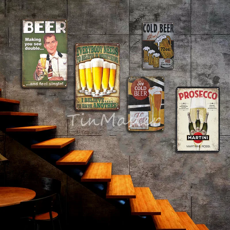 Винтаж Corona металлическая Жестяная Табличка с надписью в стиле ретро пиво плакат