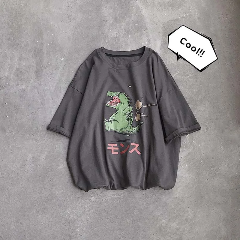 Новое поступление летние футболки с принтом динозавра новые модные для мужчин