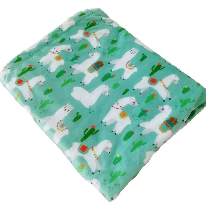 

2 layers 3D Cartoon Alpaca Coral Fleece Soft Thermal Toddler Child Winter Baby Blanket Kids Back Seat Cover Baby Quilt 19QF