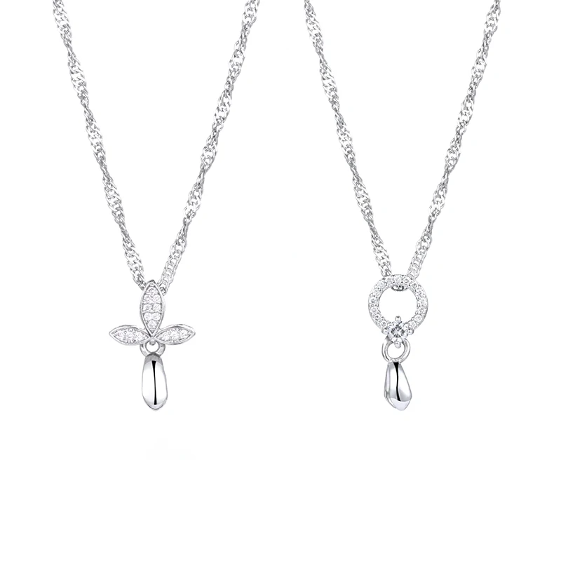 Красивая мода ожерелье белый K кристалл кулон цепь Ремесло Украшение камнями