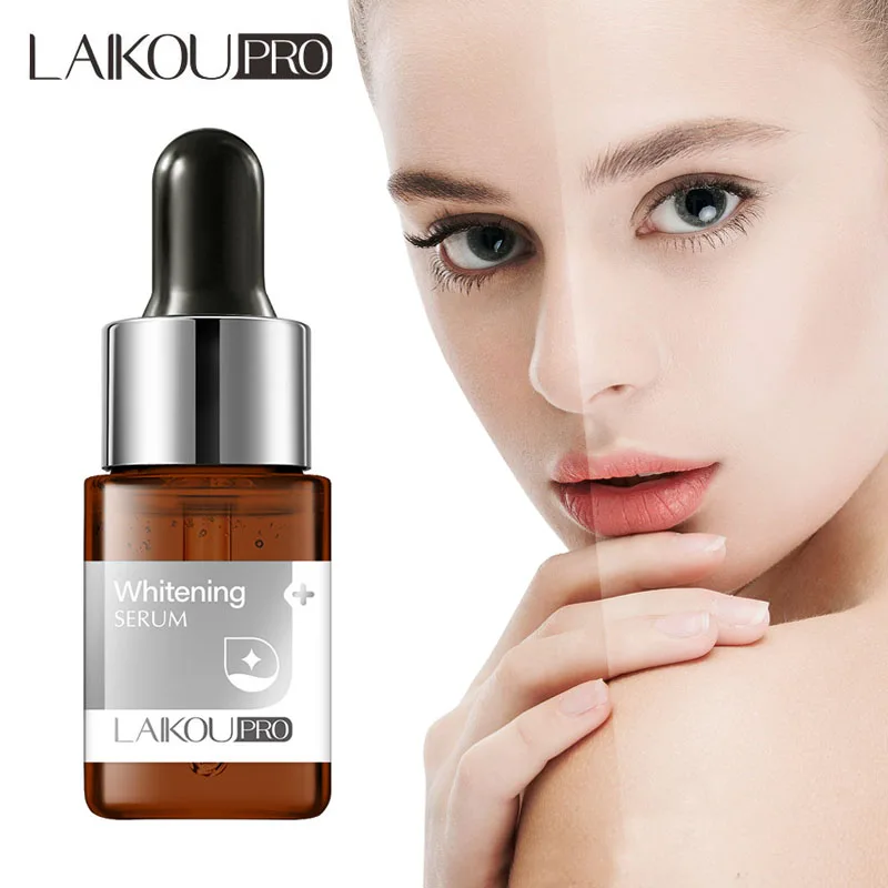 

LAIKOU PRO Whitening Serum Brightening Fades Spots Moisturizing Shrink Pores Essence Anti-Wrinkle Anti-Aging Skin Care 12ml