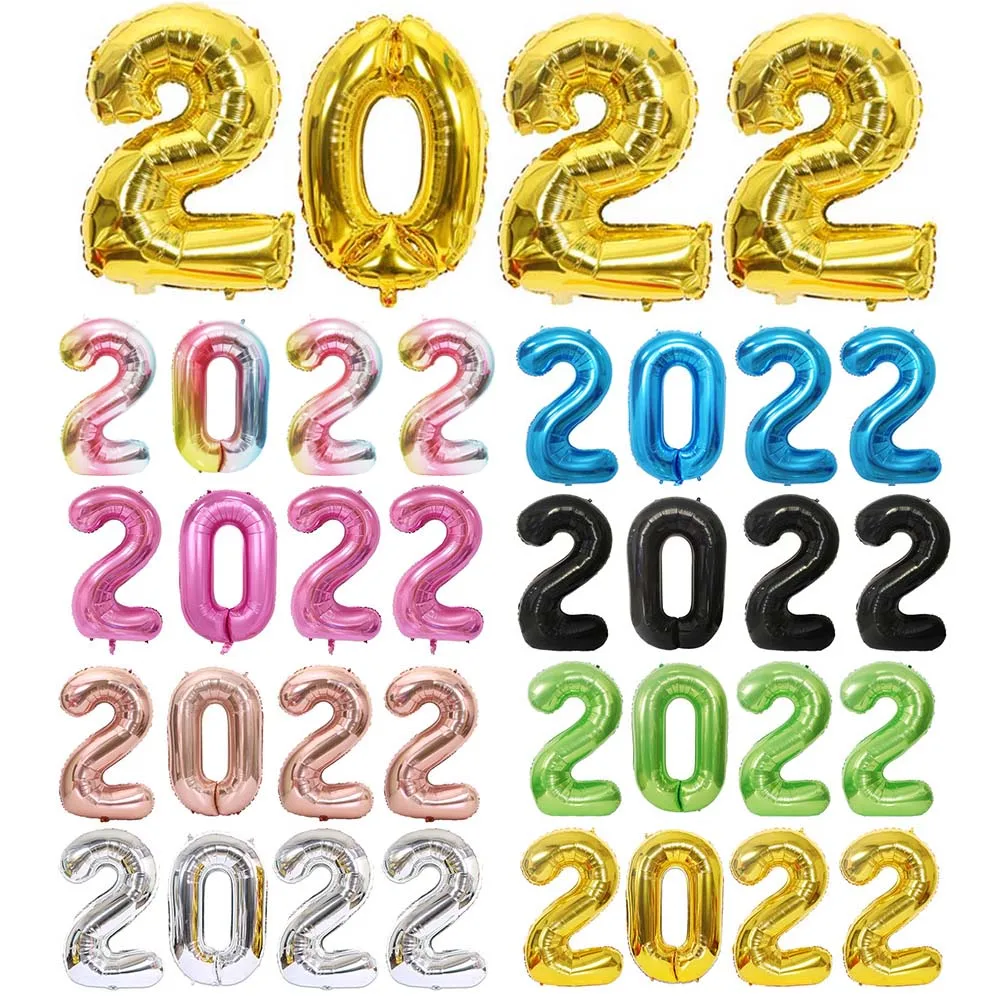 

Воздушные шары из фольги с цифрами 2022, 32/40 дюймов