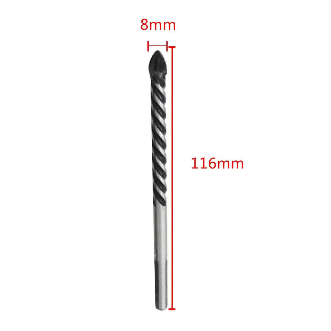 

Multifunctional Spade Drill Triangle Cross Bits For Glass Plank Ceramic Tile Concrete Plastic 6/ 8/10/12mmGlass Drill Bit Twist