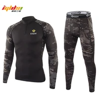 mens winter warm tight tactical thermal underwear sets outdoor function breathable training cycling thermo underwear long johns