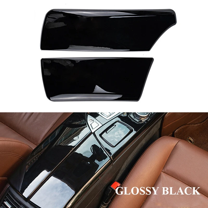 

Glossy Black Car Center Armrest Box Panel Cover Trim For-BMW 5 Series F10 F18 520 525 523 528Li 2011-2017 Car Styling