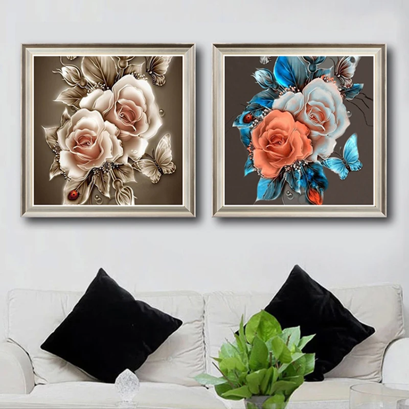 Элегантный цветок розы 5D алмазная картина Dreamy Flora частичная Смола DIY Алмазная