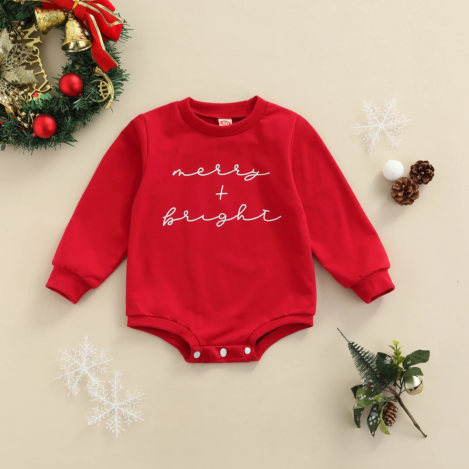 

Newborn Causal Letter Print Romper Long Sleeve Jumpsuit Lettering Printing Cotton Outfit Baby Clothing