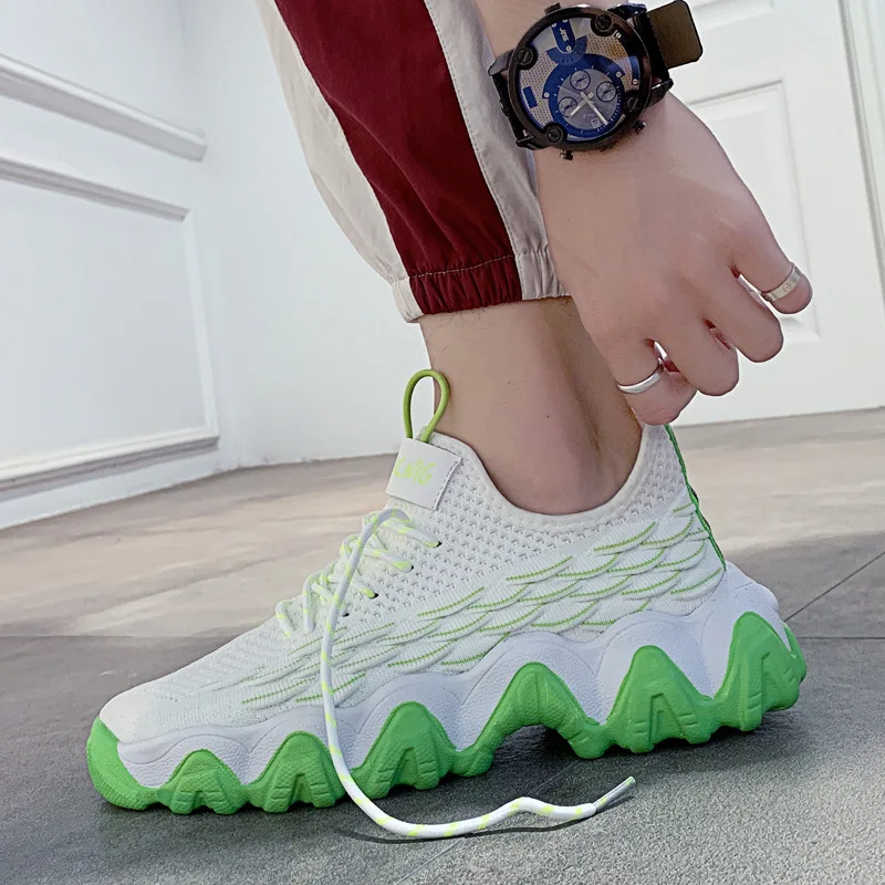 

Trendy Mens Shoes, Men's Casual Sports Shoes, Spring And Autumn New Style Comfortable And Breathable Mesh Running Sports Shoes