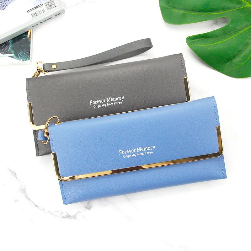 

New Fashion Women's Wallet Simple Multi-Functional Hand Bag Coin Purses Pocket Money Clips Lady Long Purse Cardholder