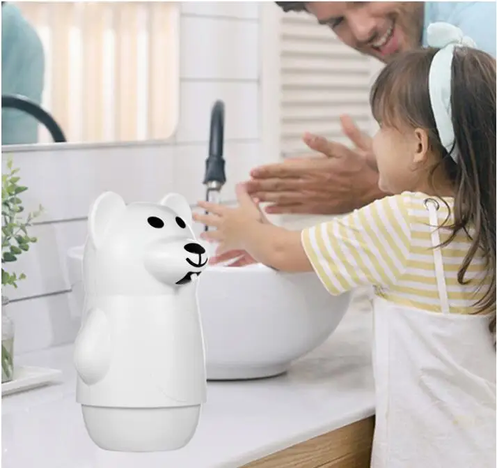 

250ml Automatic Soap Dispenser Cute Touchless Foaming Soap Container with Infrared Sensor Kid's Panda Cartoon Soap Dispenser