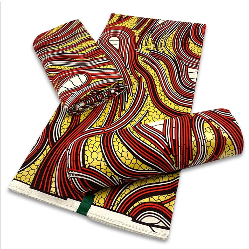 

Горячая Распродажа бронзовая анкарская ткань африканский восковой принт Золотой печати хлопчатобумажная ткань Гана нигерийский батик вос...