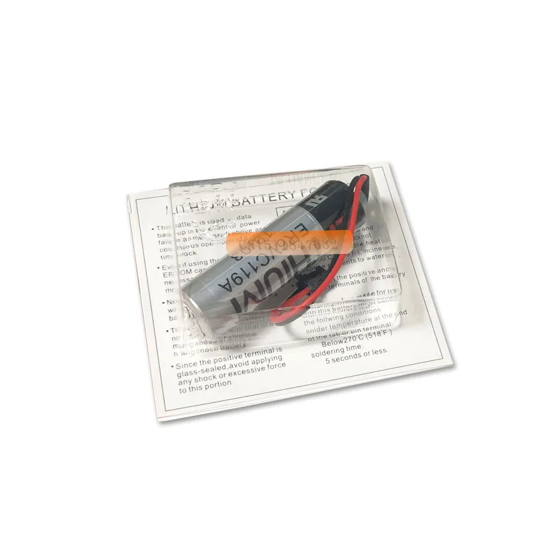 1 шт./лот 100% оригинал новинка для TOSHIBA ER6V ER6VC119A 3 6 В 2000 мАч PLC батарея с черной вилкой