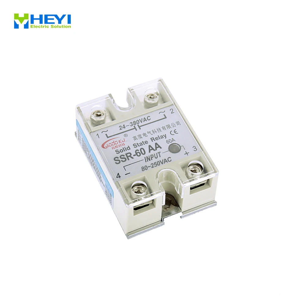 Однофазное твердотельное реле SSR 10DD 25DD 40DD 50DD радиатор постоянного тока с