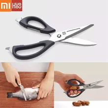 Xiaomi HuoHou Многофункциональные кухонные ножницы, съемные ножницы, Щелкунчик для бутылок, нож для косточек, инструмент для Кука, ножницы Xiaomi HuoHou Многофункциональные кухонные ножницы, съемные ножницы, Щелкунчик для бутылок, нож для косточек, инструмент для Кука, ножницы