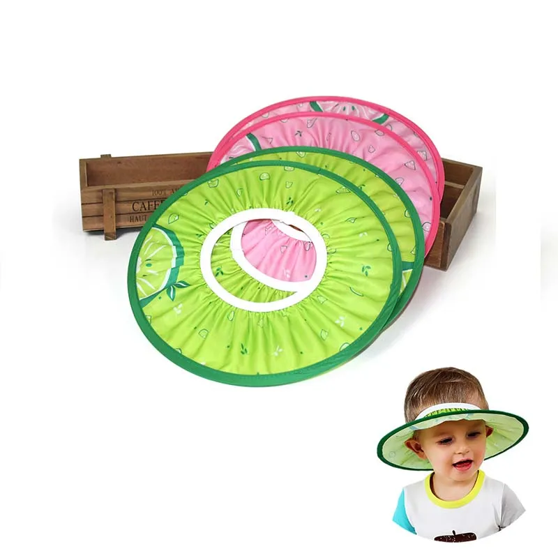 

Baby Shower Hat Cartoon Toddler Wash Hair Shield Caps Adjustable Bath Visor Hats for Kids Ear Protection