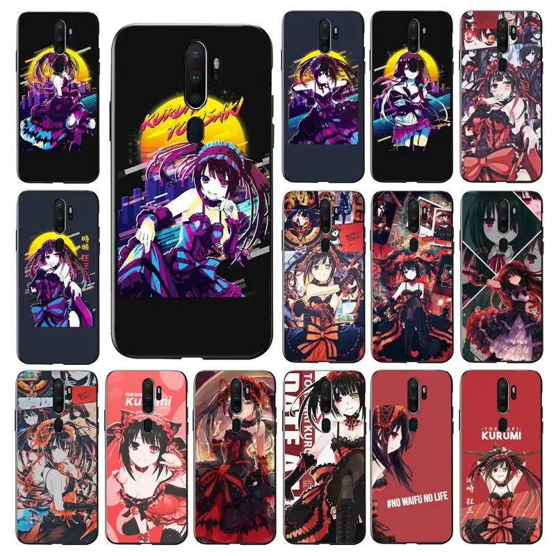 

FHNBLJ Anime Kurumi Tokisaki Date A Live Phone Case for Vivo Y91C Y11 17 19 17 67 81 Oppo A9 2020 Realme c3