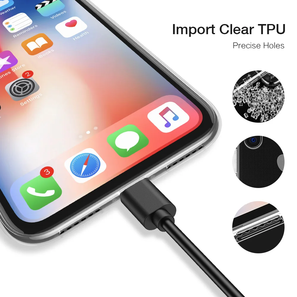 Прозрачный чехол FLOVEME для iPhone 11 Pro Max 7 8 6 6s Plus X XS мягкий силиконовый XR 5 5S SE 4 4S |