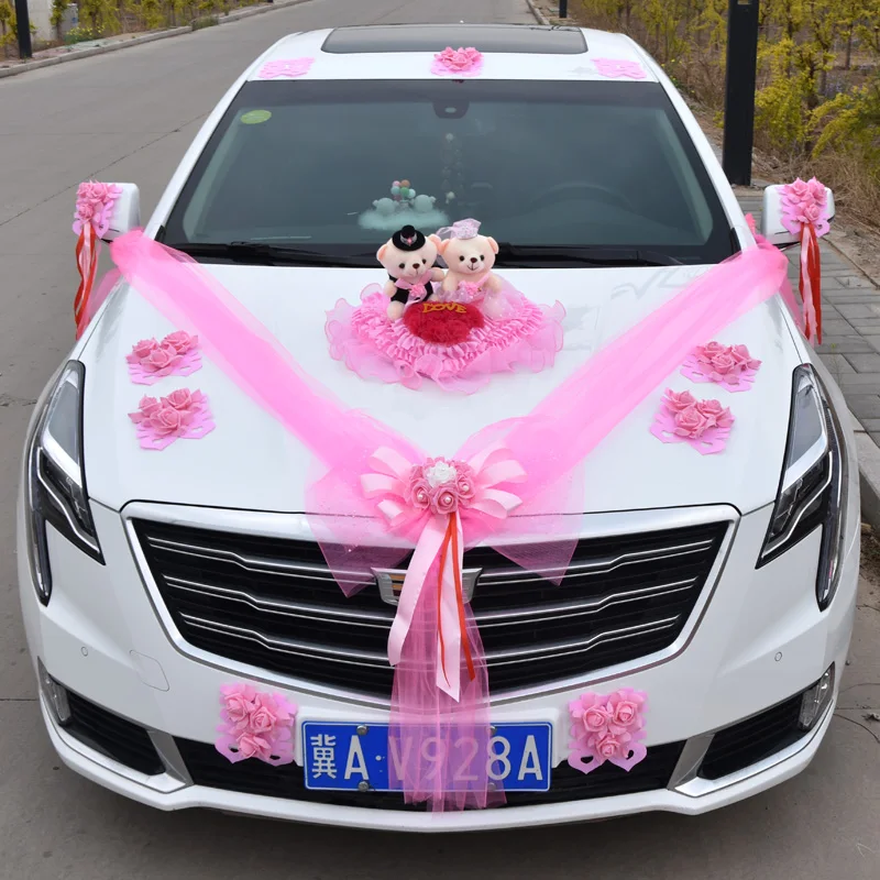 Набор декоративных цветов в простом стиле для автомобиля свадебные украшения