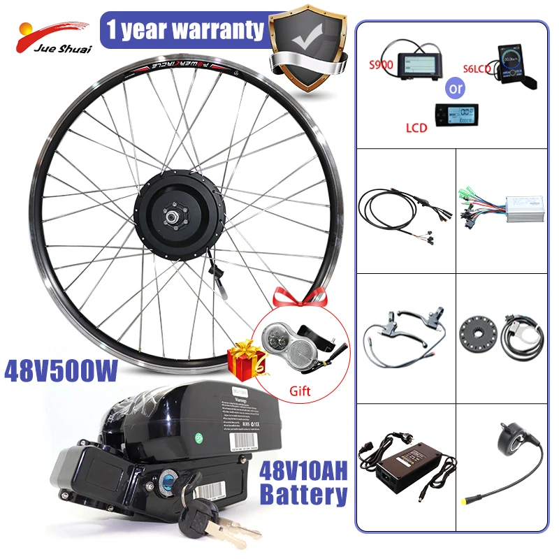 Bestellen Elektrische Bike Conversion Kit 48V 500W Elektrische Fahrrad Kit Für 20