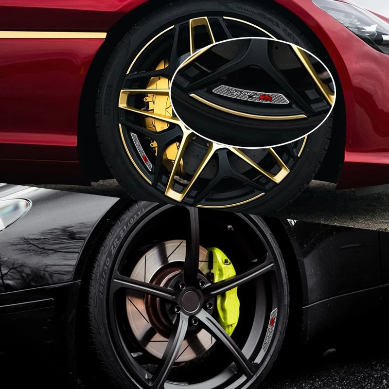 4 шт. Стикеры для автомобильных колес стальное кольцо | Автомобили и мотоциклы