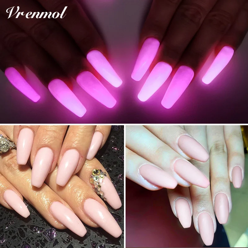 Vrenmol неоновый Гель-лак для ногтей красочный светящийся в темноте гель лак Сделай
