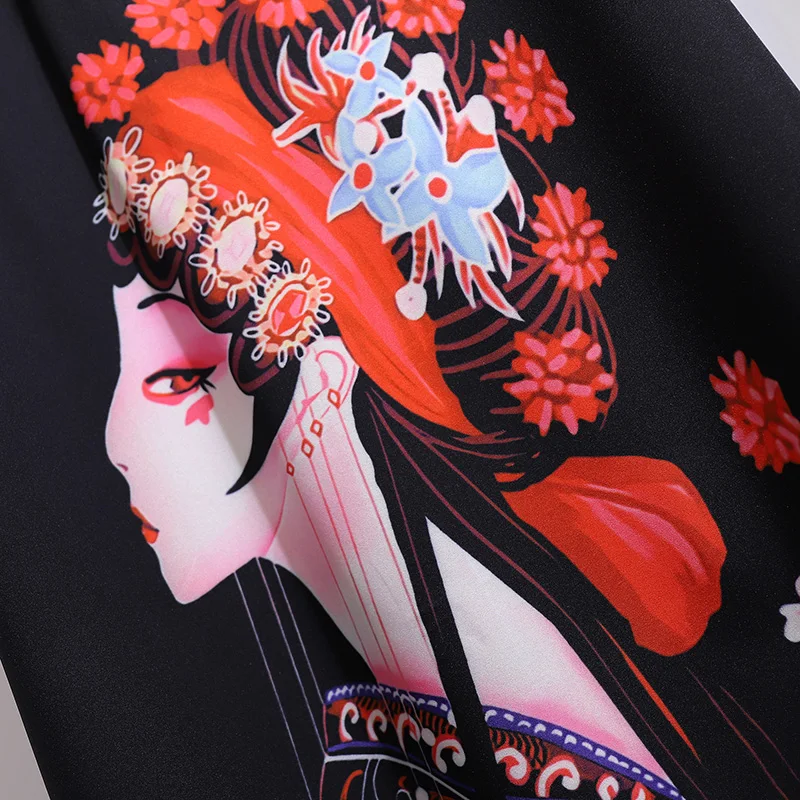

Plus Size Dress Women Summer Large Size Chinese Style Short Sleeve Loose Print Mini Dress 2XL-6XL
