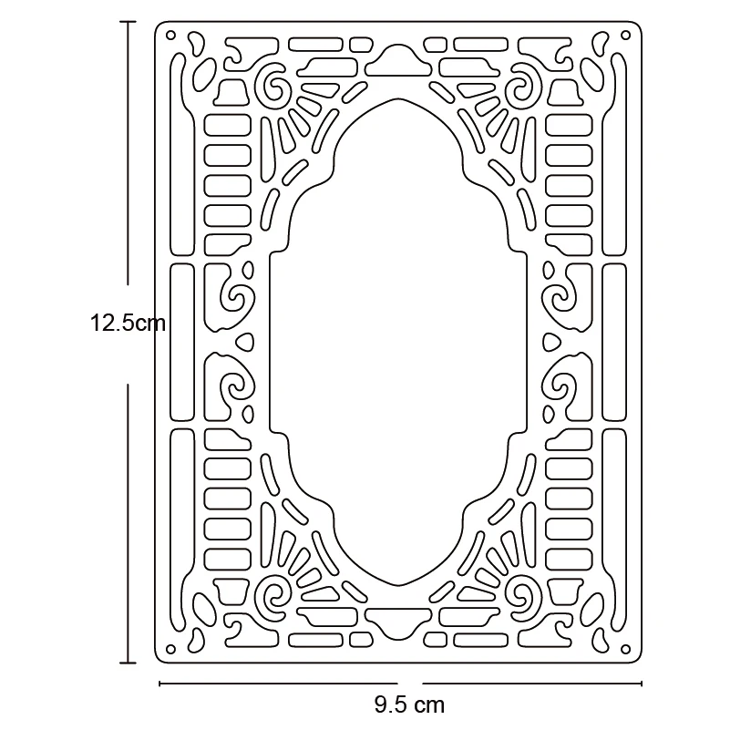 Металлические Вырубные штампы полый каркас фоновая вырезанная форма украшение