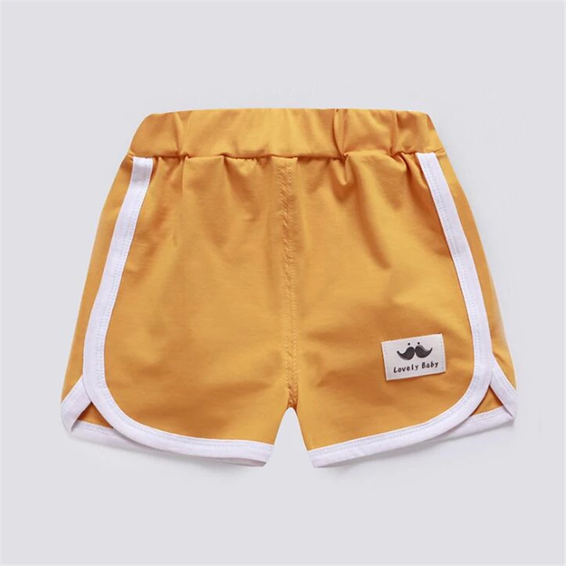 Летние детские шорты из хлопка ярких цветов штаны для маленьких мальчиков и