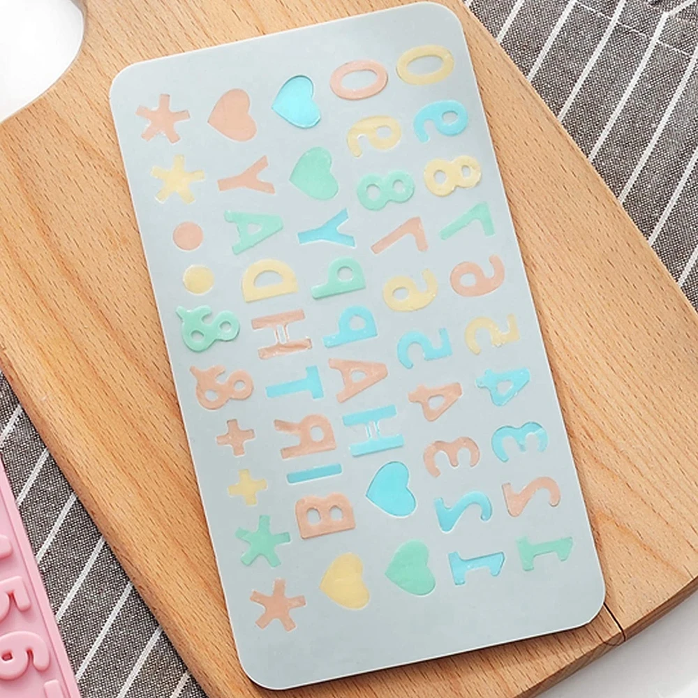 Силиконовые письмо с днем рождения Fondant Mold шоколадная формовочная формочка для