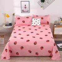 100 polyeste bed sheet with pillowcase printed fitted sheet with elastic bed linen mattress cover 1pcs bed sheet 2pc bed sheet