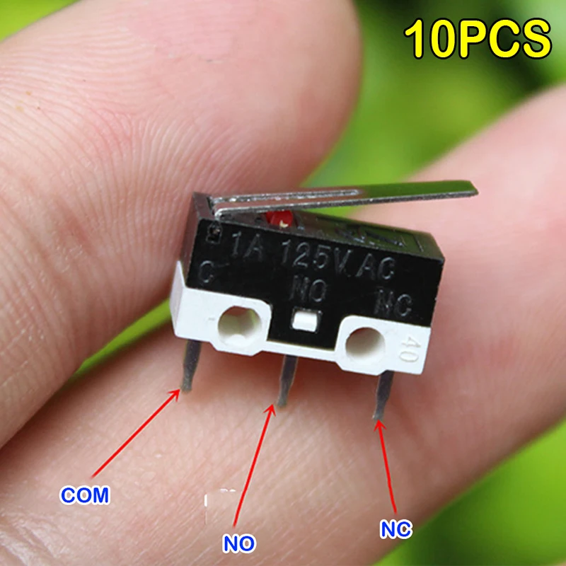 10 шт. мини микро концевой выключатель без NC 3 контакта PCB терминалы нормально