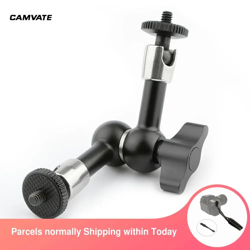 

CAMVATE 7" Articulating Arm V1 Friction Magic Arm With 1/4"-20 Threading For Monitor,Video Light,Flash,Microphone,LCD Mounting