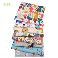 chainho8pcslotcartoon animal seriesprinted twill cotton fabricpatchwork clothdiy sewing quilting material forbabychildren