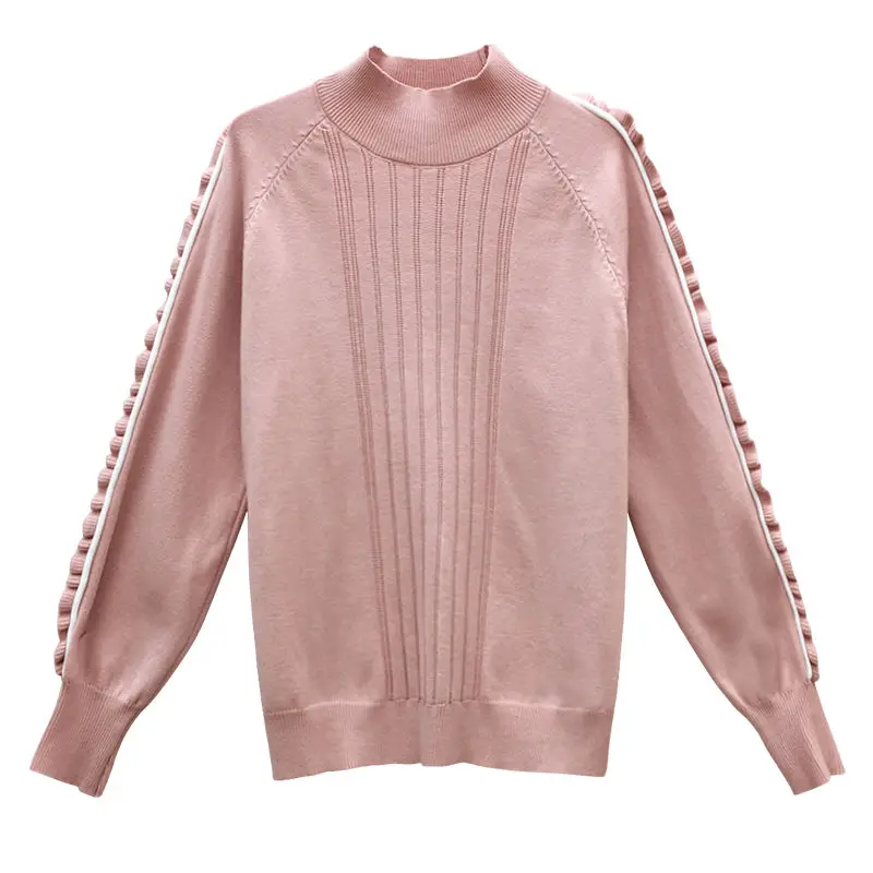 

2020 Autumn Winter Long Sleeve Pullover Sweater Female Knitted Tops Jumper Ladies Knitwear Pull Femme Clothing C04