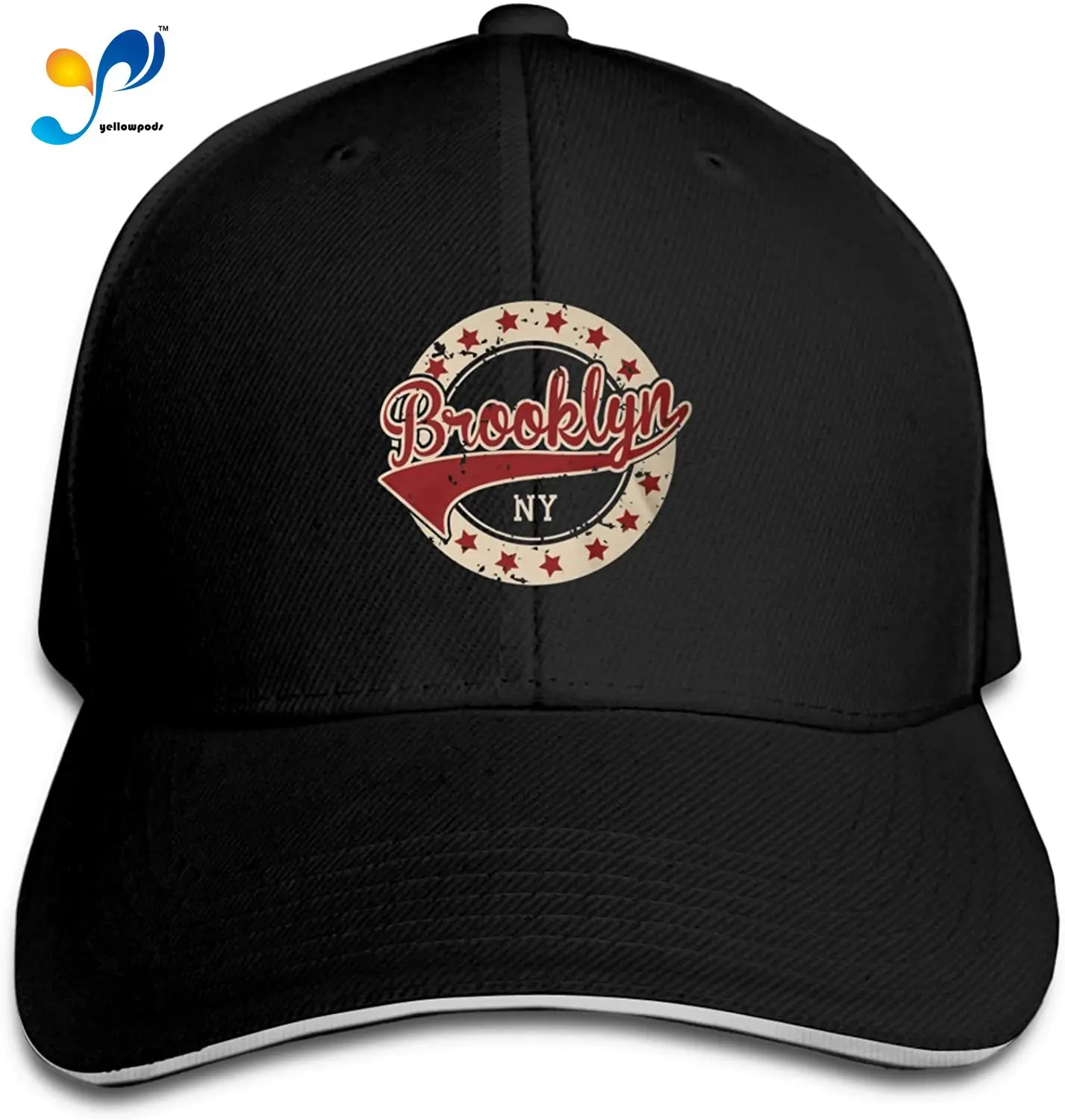 

Brooklyn Sandwich Hat Printed Baseball Cap Headgear Unisex Casquette