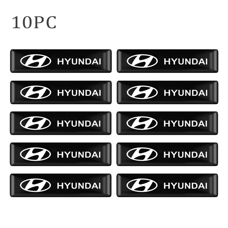 3D эпоксидная смола стайлинга автомобилей эмблемы декоративные наклейки для Hyundai