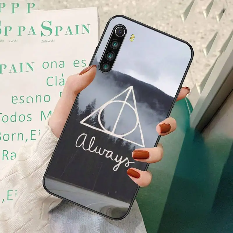 

LJHYDFCNB Harries Potter Deer Black Phone Case For Redmi 7 8 9 A K20 30 Pro Note 8 9 Pro 9s
