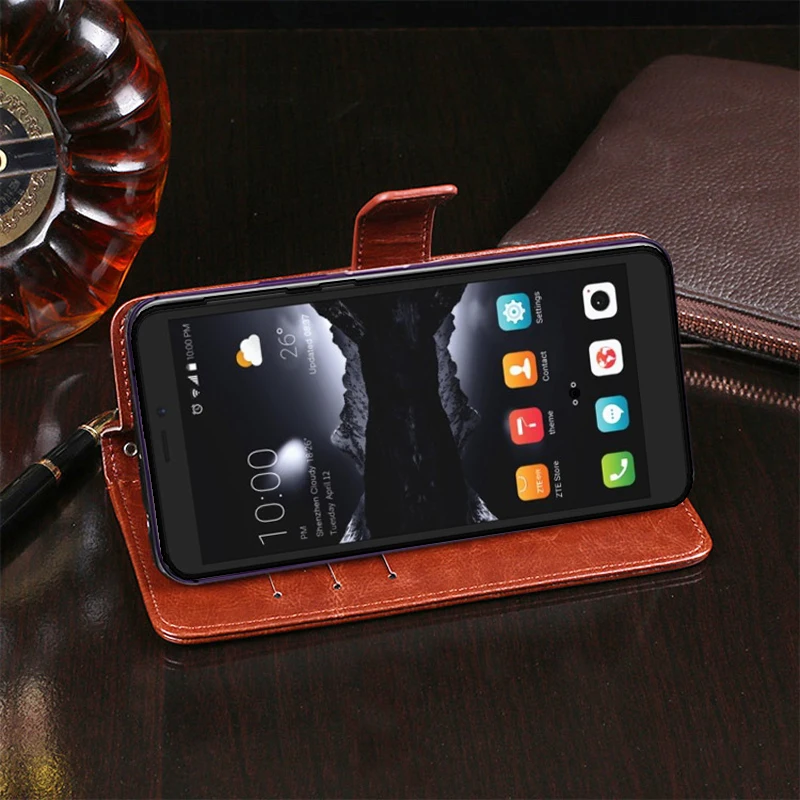 Защитный чехол-подставка для zte Blade A530 A622, стильный чехол-книжка из искусственной кожи для zte Blade A7 V9 Vita, защитный чехол для телефона, чехлы