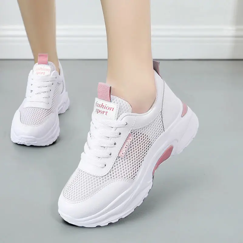 

Summer New Hollow Female Shoes Breathable Sports Shoes Female Korean Version of The White Shoes All-match Casual Shoes