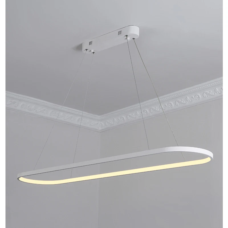 Современные светодиодные подвесные светильники минималистичные черно белые