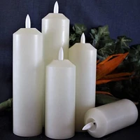 safe to use fashion long lasting led pillar candles mineral flameless candles creative for home