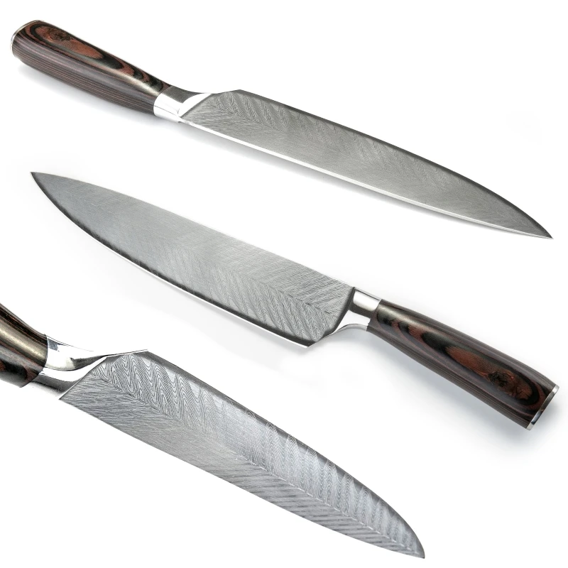 Шеф-повар GRANDSHARP 8 дюймов кухонные ножи из высокоуглеродистой нержавеющей стали