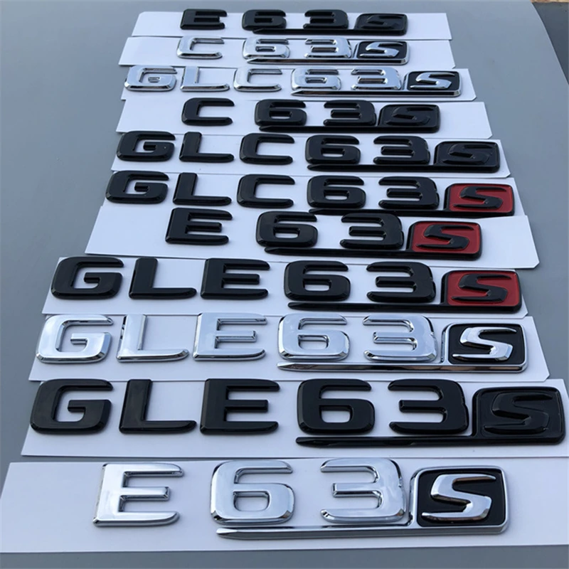 S Logo 3D Car Sticker for Mercedes Benz AMG W204 W203 W205 W212 W211 W213 W210 CLA CLK GLK Accessories Rear Fender Emblem Badge |