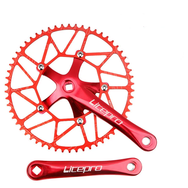 170 мм 130 BCD Сверхлегкий велосипедный кривошипный набор 5 гвоздей квадратное
