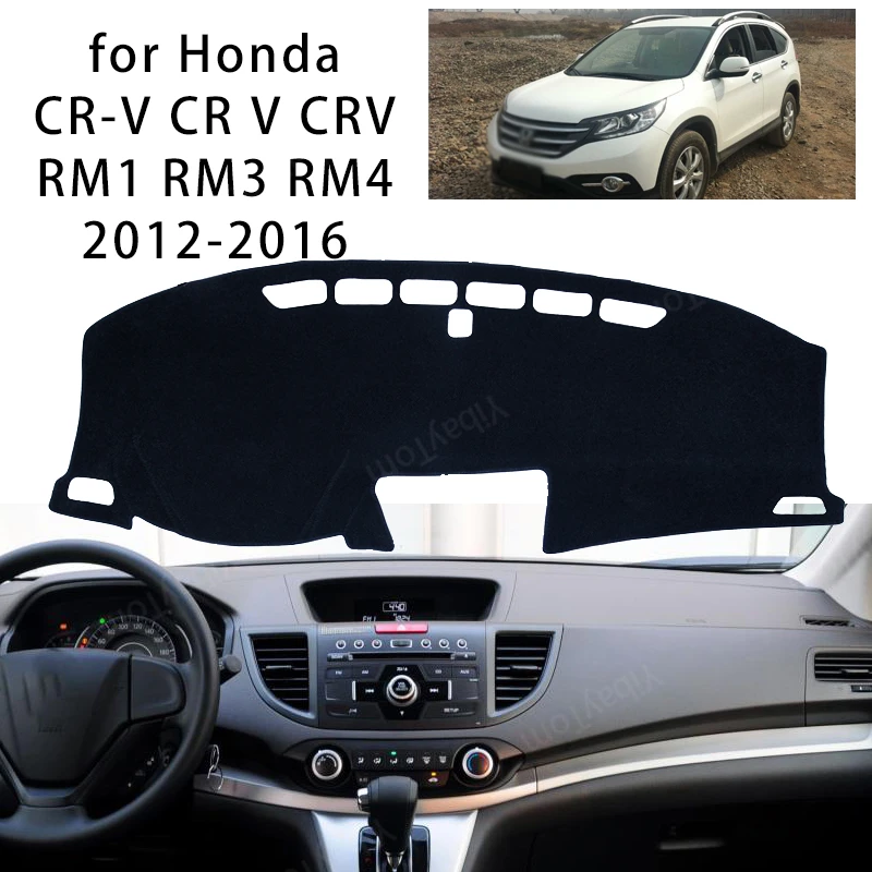 

For Honda CR-V CR V CRV RM1 RM3 RM4 2012-2016 Console Dashboard Suede Mat Protector Sunshield Cover
