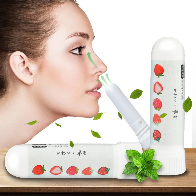 6g Nasal Inhaler Essential Oil Mint Sniff Cream Herbs Refresh Nose Cooling Motion Sickness Rhinitis Fatigue Dizziness Fresh Air | Красота и