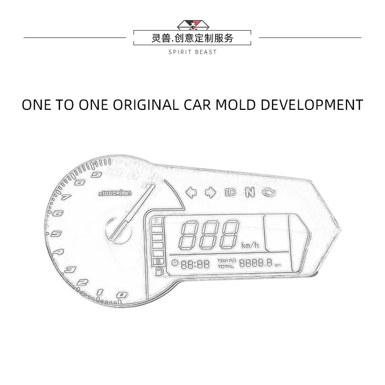 Дух зверя мотоциклетный Спидометр TPU Защитная Предотвращающая появление царапин